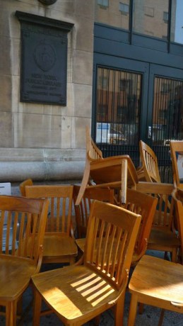 Chairs, New York Public Library, 2013 © Kathleen MacQueen.